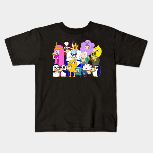 Adventure Time Kids T-Shirt by Plushism